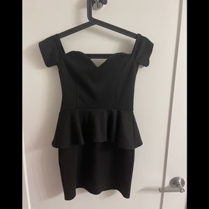Bardot Peplum Bodycon Dress